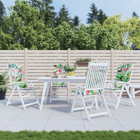 Coussins de chaise,Rembourrés pour chaise à dossier haut 4 pcs multicolore tissu BGT74453 (1/5)