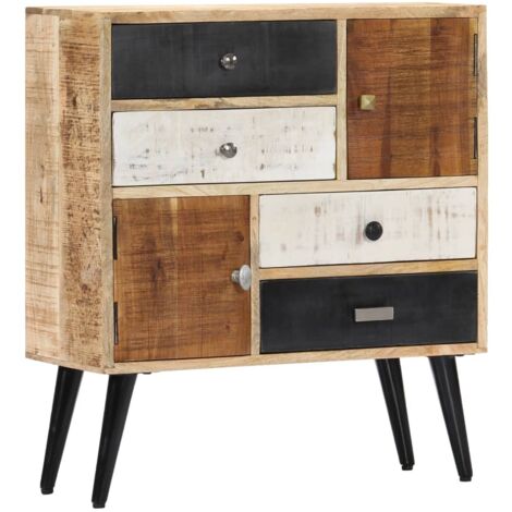 Buffet, Meuble de Rangement, Armoire de Cuisine 70 x 30 x 78 cm Bois de manguier massif RDS8986 (1/5)