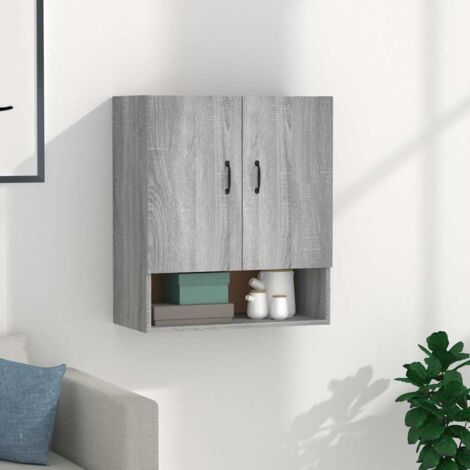 Armoire murale, Meuble Haut, Armoire Etagère de rangement Sonoma gris 60x31x70 cm Bois d'ingénierie HYB96912 (1/5)
