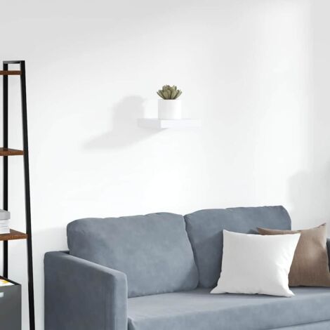 Étagère murale multiposition - Étagère murale flottante Blanc 23x23,5x3,8 cm MDF -BV58811 (1/5)