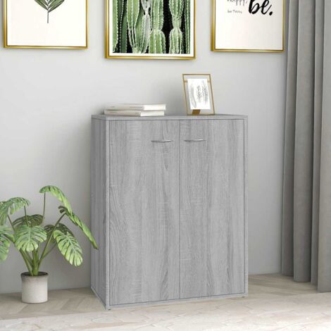 Buffet, Meuble de Rangement, Armoire de Cuisine Sonoma gris 60x30x75 cm Bois d'ingénierie RDS3378 (1/5)