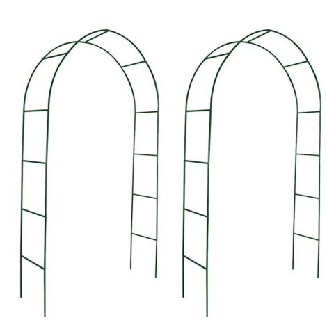 Arche de jardin, Arche porte, Arche Plantes, Decoration Pergola Grimpantes,Terrasse 2 pcs pour plantes grimpantes LKOWF59584 (1/4)