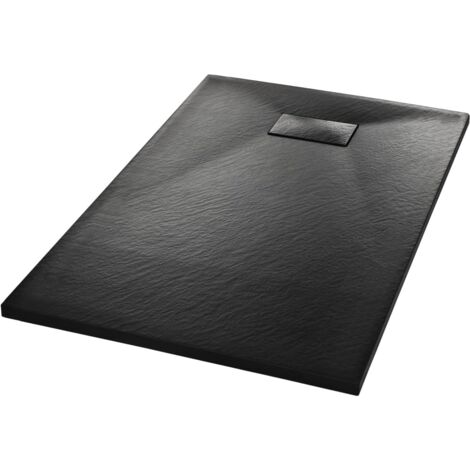 Receveur de douche Bac de douche  SMC Noir 100 x 80 cm 31847 (1/5)