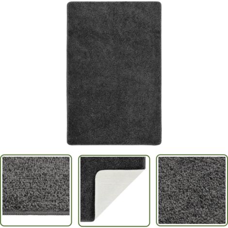The Living Store Tapis shaggy antidérapant Gris 200x290 cm - Tapis Shaggys - Tapis Épais - Tapis Gris - Tapis Salon - Tapis Chambre (1/5)
