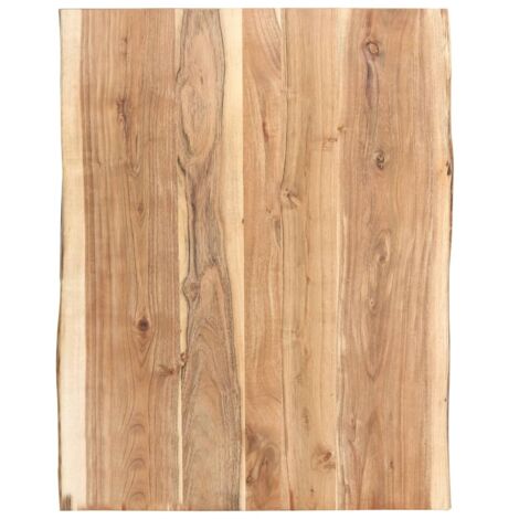 Dessus de table, Plateau De Table Bois d'acacia massif 80x(50-60)x3,8 cm LKF33079 (1/5)