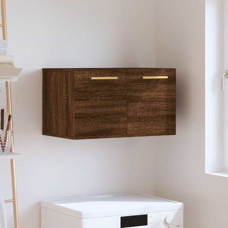 Armoire murale, Meuble Haut, Armoire Etagère de rangement Chêne marron 60x36,5x35 cm Bois d'ingénierie HYB68257 (1/5)