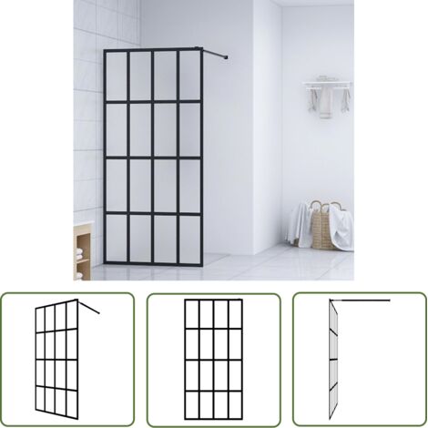 The Living Store Écran de douche Verre trempé dépoli 90x195 cm - Écran De Douche - Douche - Cabine De Douche - Pare Brise De Douche - Paroi De Douche (1/5)