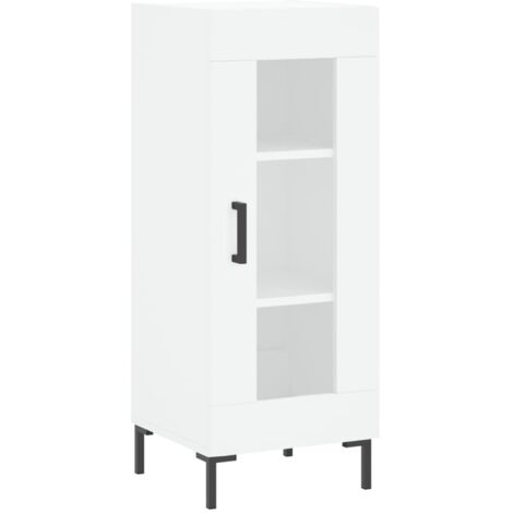 Buffet, Meuble de Rangement, Armoire de Cuisine blanc 34,5x34x90 cm bois d'ingénierie NKK39985 BonneVie (1/5)