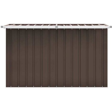 INLIFE Boîte de rangement de jardin Marron 149x99x93 cm (1/5)