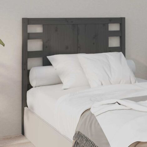 Tête de lit Contemporain - Tête de lit pour Chambre Maison - Gris 96x4x100 cm Bois massif de pin -13035 (1/5)