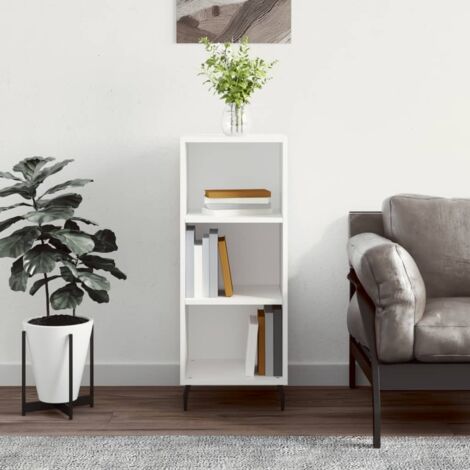 Buffet, Meuble de Rangement, Armoire de Cuisine blanc 34,5x32,5x90 cm bois d'ingénierie NKK30215 (1/5)