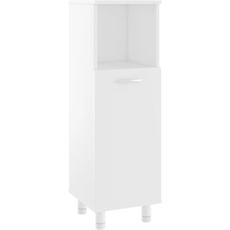 INLIFE Armoire de salle de bain Blanc 30x30x95 cm Aggloméré (1/5)