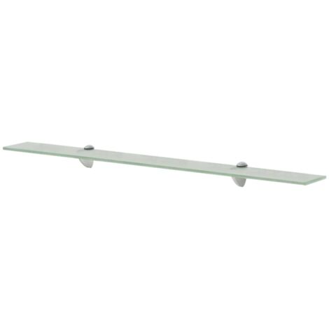 Étagère murale Moderne - Meuble Étagère murale Rangement multiposition en verre 90x20 cm 8 mm -BV59190 (1/5)
