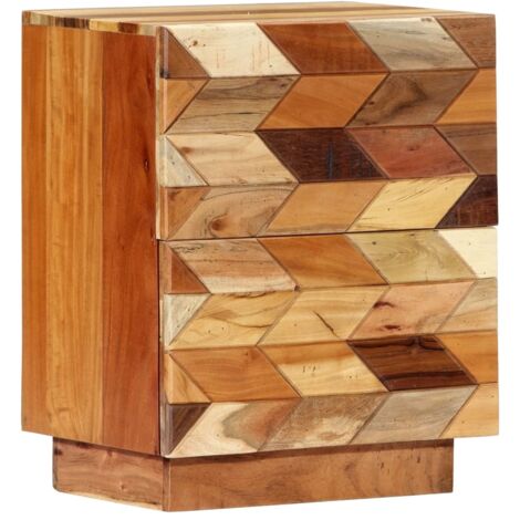 Table de chevet Bout de Canapé Table d'Appoint Chevet 40 x 30 x 50 cm Bois de récupération massif -BV64594 (1/5)