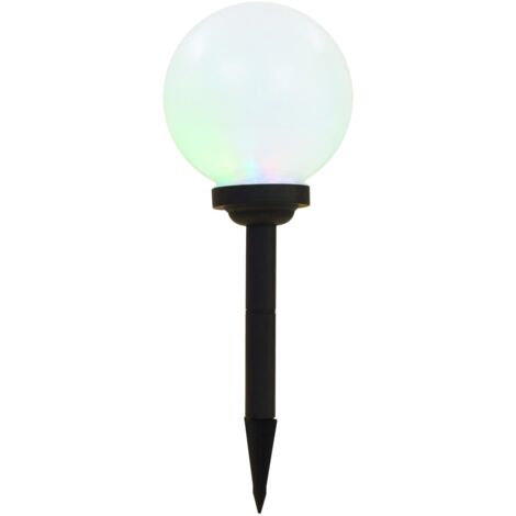 Éclairage d'extérieur solaire LED globe multicolore pour jardin
