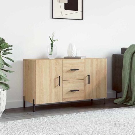 Buffet, Meuble de Rangement, Armoire de Cuisine chêne so100x36x60 cm bois d'ingénierie NKK59455 (1/5)