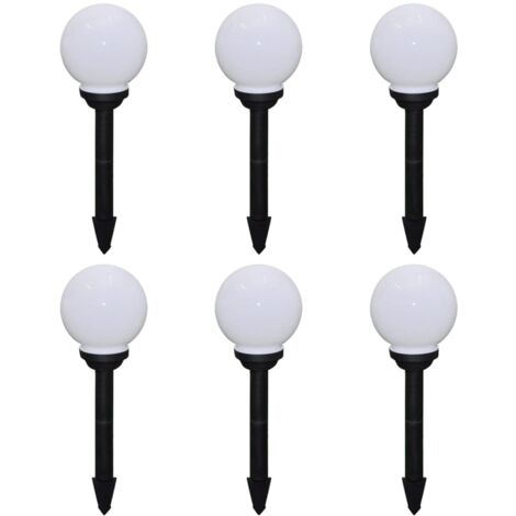 Lampes d'allée Lampes de jardin Éclairages pour chemins d'extérieur à LED 20 cm et piquet au sol 6 pcs VXN2743 (1/5)