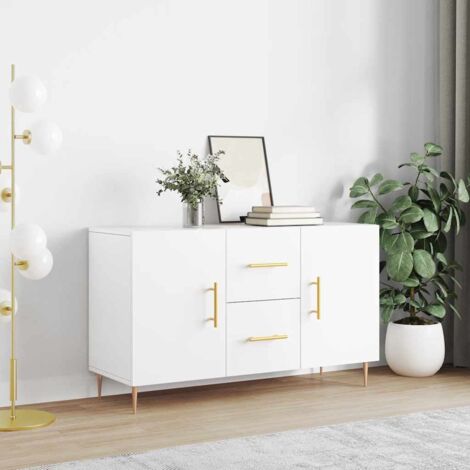 Buffet, Meuble de Rangement, Armoire de Cuisine blanc 100x36x60 cm bois d'ingénierie NKK82382 (1/5)