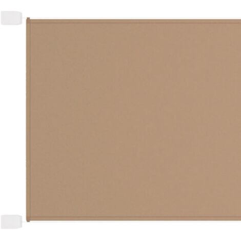 Auvent vertical, Brise-vue de balcon, Store vertical pour balcon et terrasse Taupe 140x800 cm Tissu oxford LKOWF75312 (1/5)