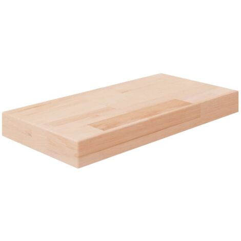 Panneau d'étagère, Tablette Murale, Meuble de rangement 40x20x4 cm Bois de chêne massif non traité MAE3453 (1/4)