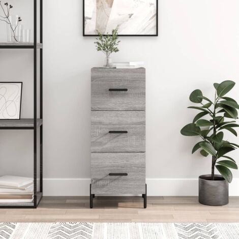 Buffet,Buffet Commode de salon/séjour Sonoma gris 34,5x34x90 cm Bois d'ingénierie -TZ37533 (1/5)