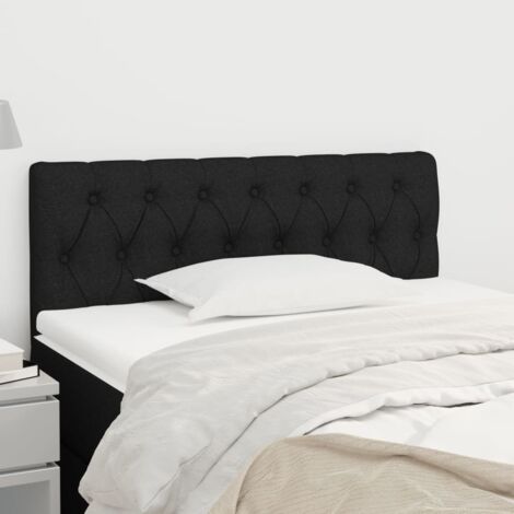 Tête de lit magnifique - Tête de lit - Meuble de Chambre - Noir 100x7x78/88 cm Tissu -62136 (1/5)