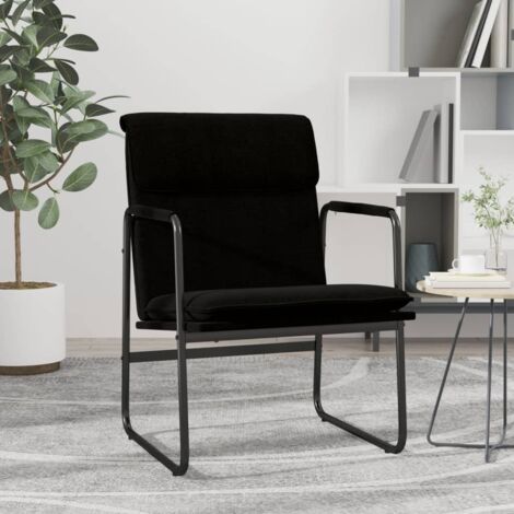 Chaise longue Fauteuil de jardin relax Bain de jardin Noir 55x64x80 cm Tissu GF57080 (1/5)