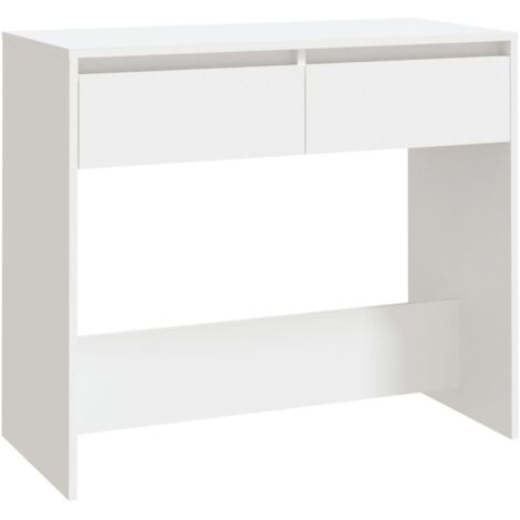 Table console  Table d'appoint  design industriel - Blanc 89x41x76,5 cm Acier BV30244 (1/5)