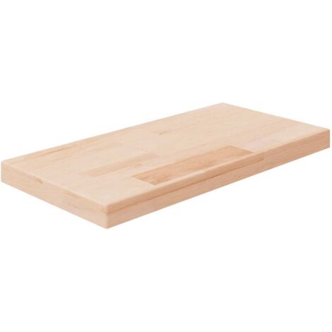 Panneau d'étagère, Tablette Murale, Meuble de rangement 40x20x2,5 cm Bois de chêne massif non traité MAE8832 (1/4)