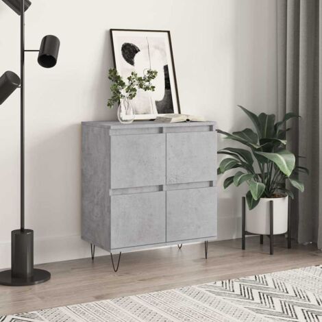 Buffet, Meuble de Rangement, Armoire de Cuisine Gris béton 60x35x70 cm Bois d'ingénierie NKK87879 (1/5)