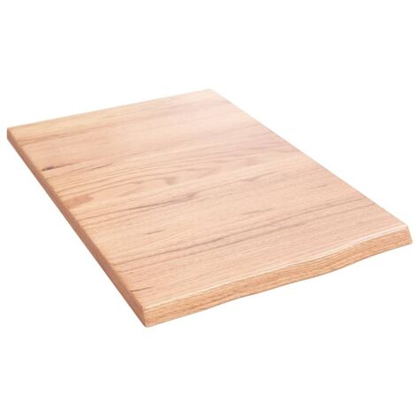 Étagère murale multiposition - Meuble Étagère murale marron clair 40x60x2 cm bois chêne massif traité -BV33273 (1/4)
