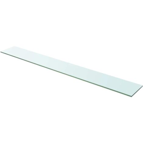 Panneau d'étagère, Étagère de Rangement, Meuble de rangement Verre transparent 110 x 15 cm MAE5456 (1/2)