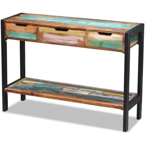 Buffet,Buffet d'appoint,Meuble de Rangement 3 tiroirs Bois de récupération massif -TZ72001 (1/5)