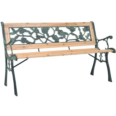 Banc de jardin,Moderne Banc terrasse d'extérieur 122 cm Bois -FV10506 (1/5)