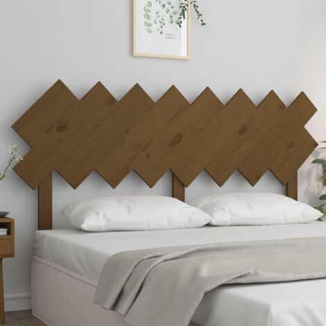 Tête de lit Contemporain - Tête de lit pour Chambre Maison - Marron miel 159,5x3x80,5 cm Bois massif de pin -33522 (1/5)