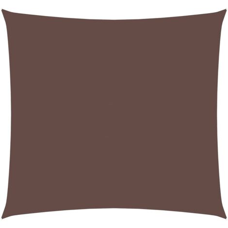 Voile de parasol,Voile d'ombrage pour Jardin Balcon en Tissu Oxford carré 4,5x4,5 m Marron -35937 (1/5)
