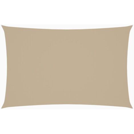 Voile de parasol,Voile d'ombrage pour Jardin Balcon en Tissu Oxford rectangulaire 2x4,5 m Beige -77663 (1/5)