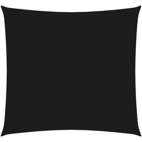 Voile de parasol,Voile d'ombrage pour Jardin Balcon en Tissu Oxford carré 2,5x2,5 m Noir -15504 (1/5)