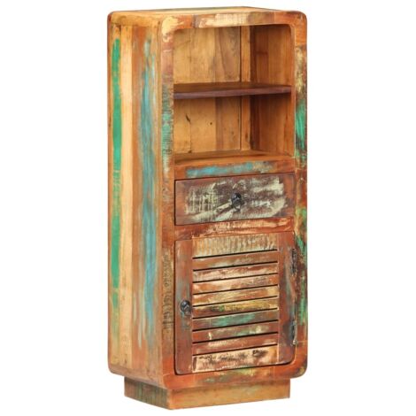 Buffet,Buffet d'appoint,Meuble de Rangement 45x32x110 cm Bois de récupération massif -TZ14988 (1/5)