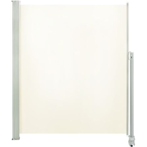 Auvent de Balcon Anti-Soleil - latéral rétractable de patio - Auvent de jardin terrasse bistro - 160 x 300 cm Blanc cassé Chic-494002 (1/5)