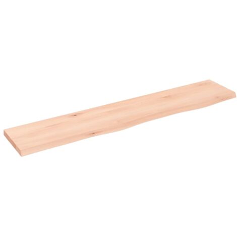 Étagère murale Moderne - Meuble Étagère murale Rangement multiposition 100x20x2 cm bois de chêne massif non traité -BV31350 (1/4)