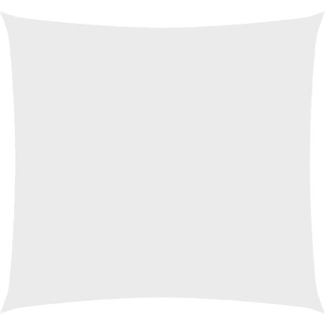 Voile de parasol,Voile d'ombrage pour Jardin Balcon en Tissu Oxford carré 5x5 m Blanc -66592 (1/5)