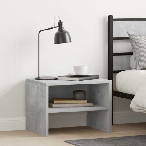 Table d'Appoint Chevet Table de chevet Table de Nuit Gris béton 40 x 30 x 30 cm Aggloméré -BV30623 (1/5)