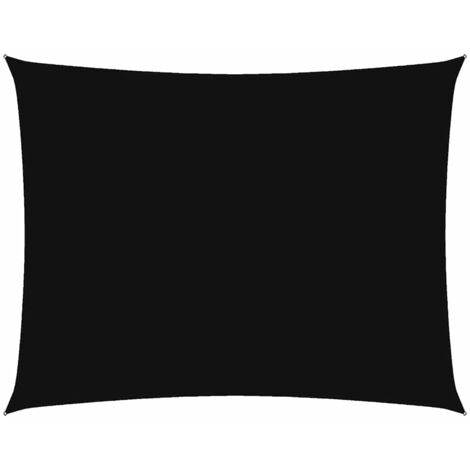 Voile de parasol,Voile d'ombrage pour Jardin Balcon en Tissu Oxford rectangulaire 3,5x5 m Noir -13131 (1/5)