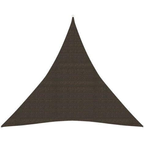 Voile d'ombrage,Voile parasol/Auvent pour Jardin Balcon en 160 g/m² Marron 4x4x4 m PEHD -97861 (1/5)