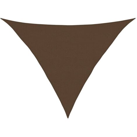 Voile d'ombrage,Voile parasol/Auvent pour Jardin Balcon en 160 g/m² Marron 5x5x6 m PEHD -41647 (1/5)
