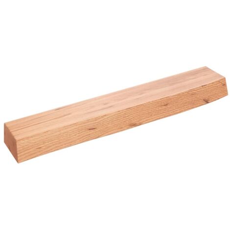 Étagère murale multiposition - Meuble Étagère murale marron clair 60x10x6 cm bois chêne massif traité -BV11700 (1/4)