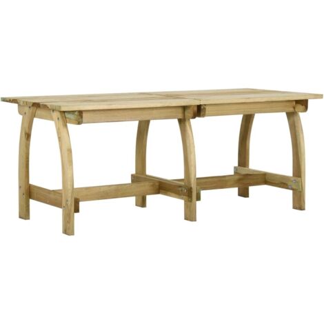 Table de jardin,Table meuble de Balcon,Table d'extérieur 220x74x75 cm Bois de pin imprégné -68813 (1/5)