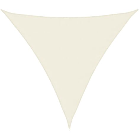 Voile de parasol,Voile d'ombrage pour Jardin Balcon en Tissu Oxford triangulaire 4,5x4,5x4,5 m Crème -27880 (1/5)