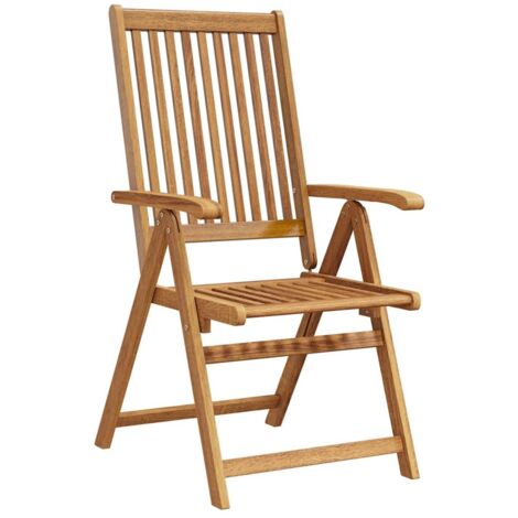 Lot de 6 Chaises pliables de jardin,Fauteuils d'extérieur Bois d'acacia solide -TF78614 (1/5)